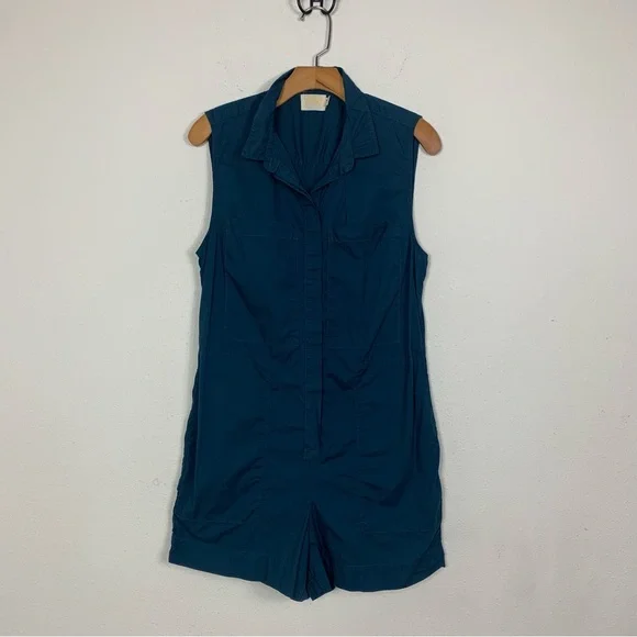 Nation Ltd Bixby Romper In Navy Sleeveless Sz Medium - Picture 2 of 8